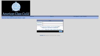 
                            5. Login - American Glass Guild Discussion Board