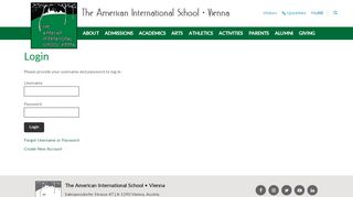 
                            7. Login - American International School Vienna