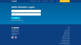 
                            4. Login - American Marriage Ministries