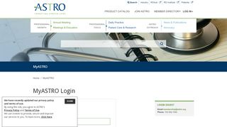 
                            5. Login - American Society for Radiation Oncology (ASTRO)