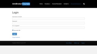 
                            5. Login - AmiBroker Courses