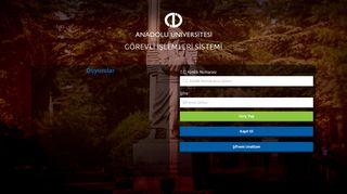 
                            3. Login - Anadolu Üniversitesi