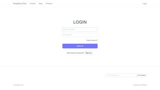 
                            9. Login - Analytica One