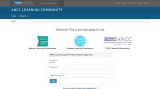 
                            2. Login - ANCC