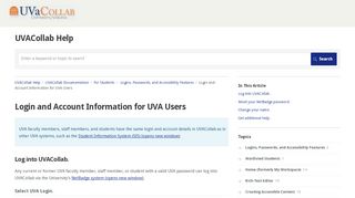
                            8. Login and Account Information for UVA Users | For Students ...
