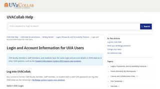 
                            9. Login and Account Information for UVA Users | Getting Started ...