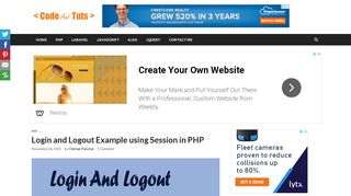 
                            7. Login and Logout Using Session in PHP and MySql Example ...
