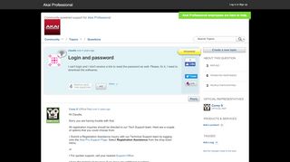 
                            6. Login and password - getsatisfaction.com