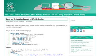 
                            6. Login and Registration Example in JSP with Session ...