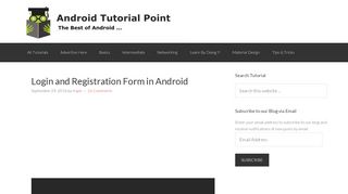 
                            8. Login and Registration Form in Android - Android Tutorials