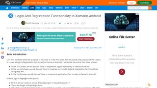 
                            3. Login And Registration Functionality In Xamarin.Android