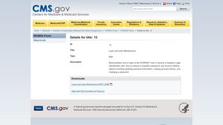 
                            2. Login and User Maintenance - Centers for Medicare ...