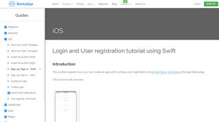 
                            2. Login and User registration tutorial using Swift | Back4app Guides