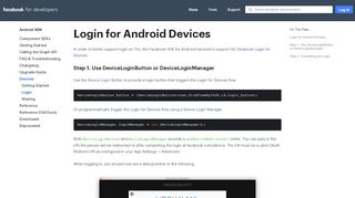 
                            2. Login - Android SDK - Facebook for Developers