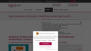 
                            6. Login, Anmelden in Backend - Wordpress, Joomla, Typo3 und ...