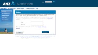 
                            4. Login - ANZ Balance Visa