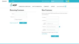 
                            3. Login - AOP Homeschooling