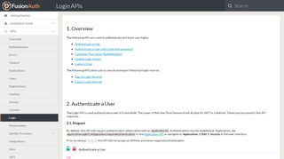 
                            5. Login APIs - Home - FusionAuth