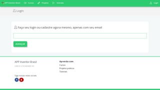 
                            5. Login - APP Inventor Brasil