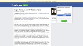 
                            6. Login Approval and Notification Notes | Facebook