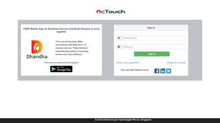 
                            1. Login - apps.actouch.com