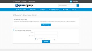 
                            5. Login AquaEquip.de