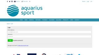 
                            6. Login - Aquarius Sport