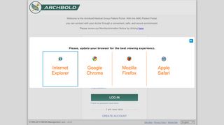 
                            7. Login Archbold - Patient Portal