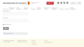 
                            1. Login - Archdiocese of Chicago