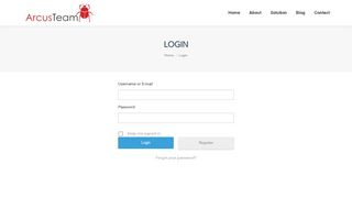 
                            4. Login – Arcusteam