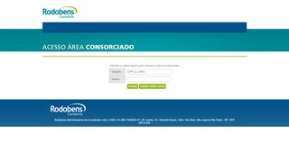 
                            2. Login - Área Consorciado - Loja Rodobens