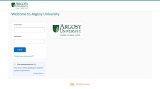 
                            3. Login - Argosy University