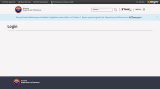 
                            4. Login | Arizona Department of Revenue