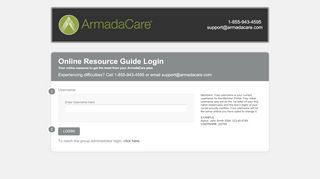 
                            3. Login – ArmadaCare Online Resource Guide