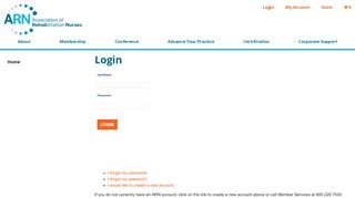 
                            1. Login - ARN eBusiness > Home - Association of Rehabilitation ...