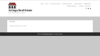 
                            2. Login – Arriaga Real Estate