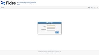 
                            4. Login - ARS - Account Reporting System