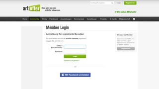 
                            2. Login - artoffer