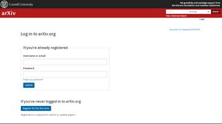 
                            2. Login - arXiv