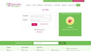 
                            3. login Aryavysyamarriage.com | arya vysya …