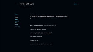 
                            7. Login as www-data apache user in ubuntu - Blogger