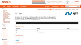 
                            3. LogIn - Ascio API v2