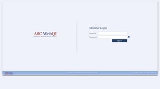 
                            5. Login - ASCWebQI - Quality Management Tools