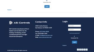 
                            2. Login - ASI Controls