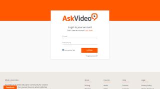 
                            5. Login : Ask.Video