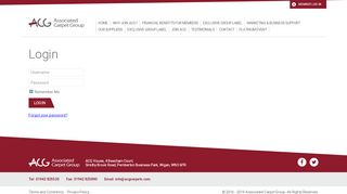 
                            5. Login - Associated Carpet Group Ltd.