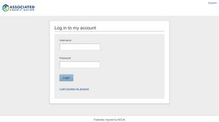 
                            3. Login - Associated Credit Union