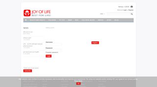 
                            6. Login @ Joy of Life - Best for Life!