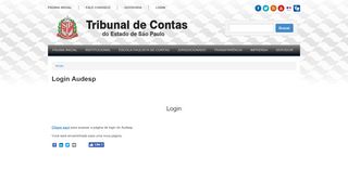 
                            3. Login Audesp | Tribunal de Contas do Estado de …