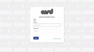 
                            5. Login • Audio Visual Dynamics